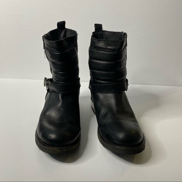 Leather Moto Boots - Picture 4 of 10